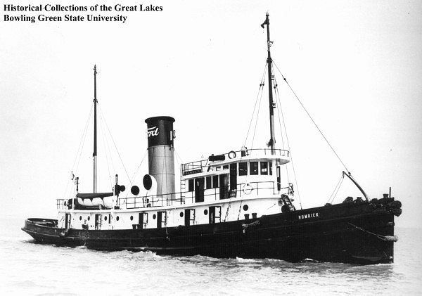 Tug Humrick, sister ship to Keshena, photo from Historical Collections of the Great Lakes, Bowling Green State University